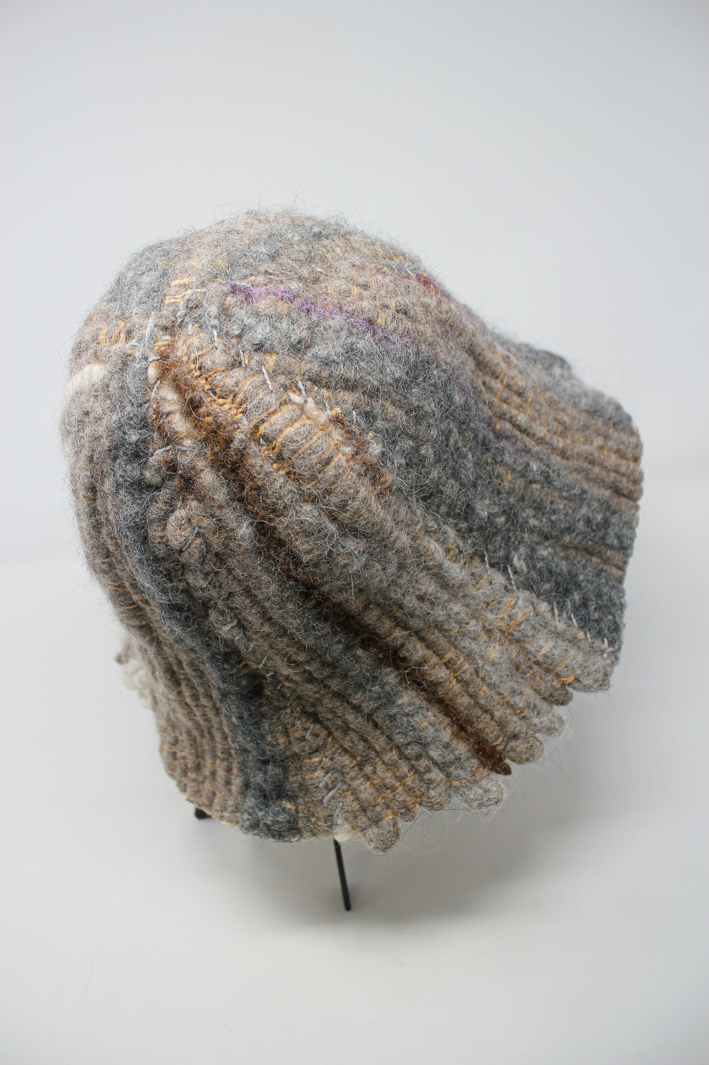 Ready Made Tulip Hat 1 (Alpaca, Shetland, Swaledale, Merino)